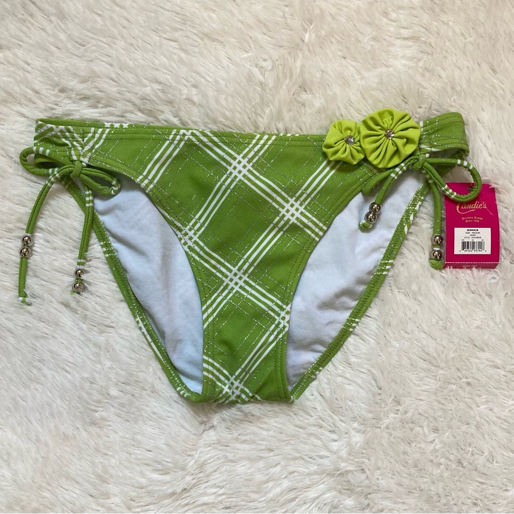 Candie’s lime green bikini bottoms NWT